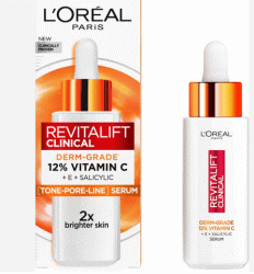L`Oreal сироватка для обличчя для сяяння шкіри з Вітаміном C Revitalift Clinical, 30мл