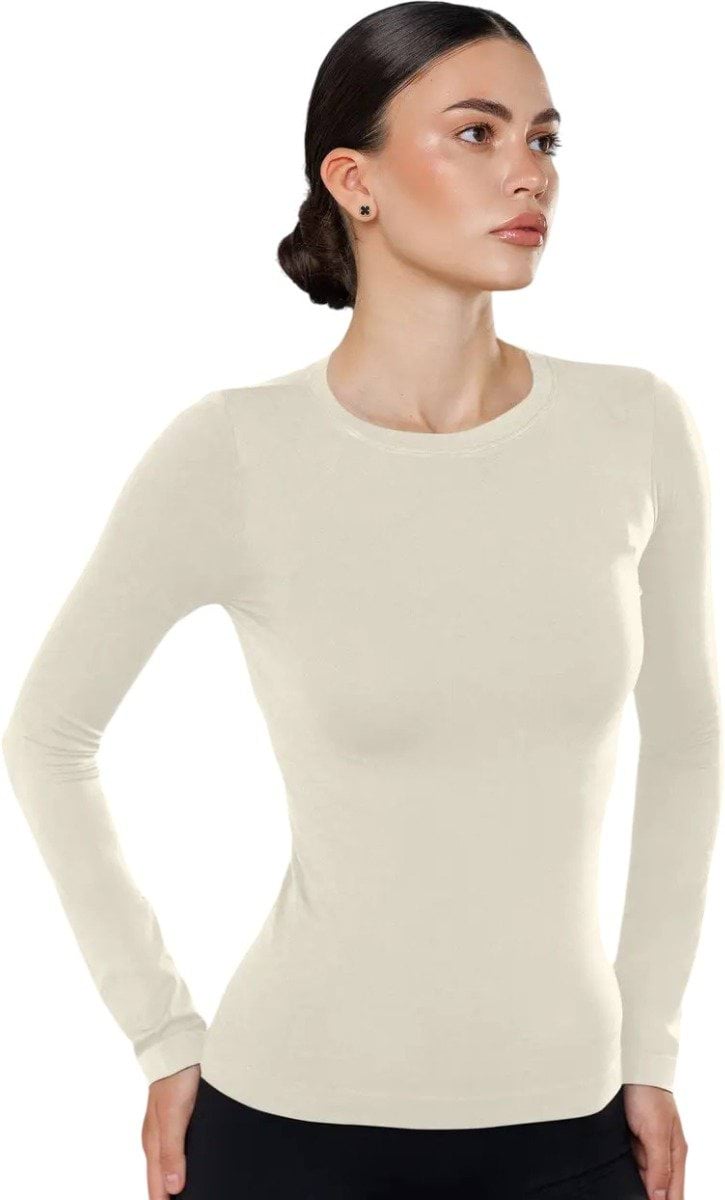 Лонгслив Giulia Longsleeve бесшовный размер L/XL 01 vanilla