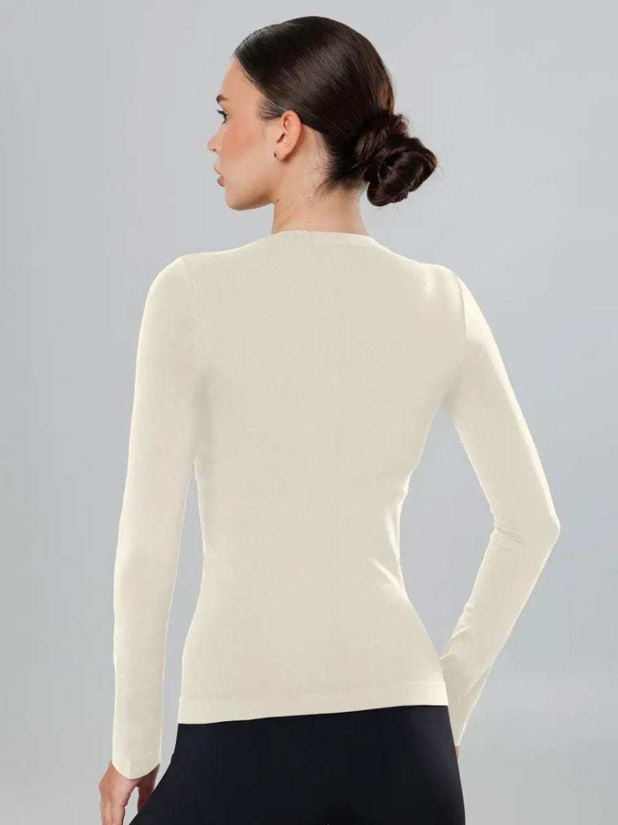 Лонгслив Giulia Longsleeve бесшовный размер S/M 01 vanilla фото 1
