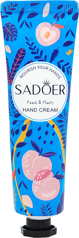 Крем для рук Sadoer с растительным экстрактом и персиком, 30 г