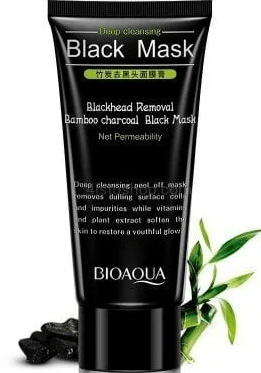 Маска-плёнка для лица BIOAQUA с бамбуковым углём для очищения кожи от чёрных точек 60 г