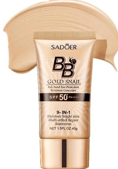 Крем для обличчя Sadoer ВВ- сонцезахисний з золотим равликом 40 г