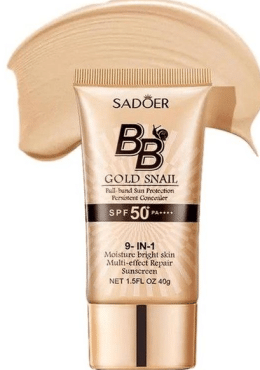 Крем для лица Sadoer BB солнцезащитный с золотой улиткой 40 г