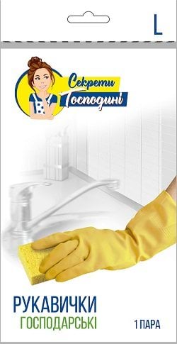 Секрети Господині рукавички господарські розмір L, 2шт