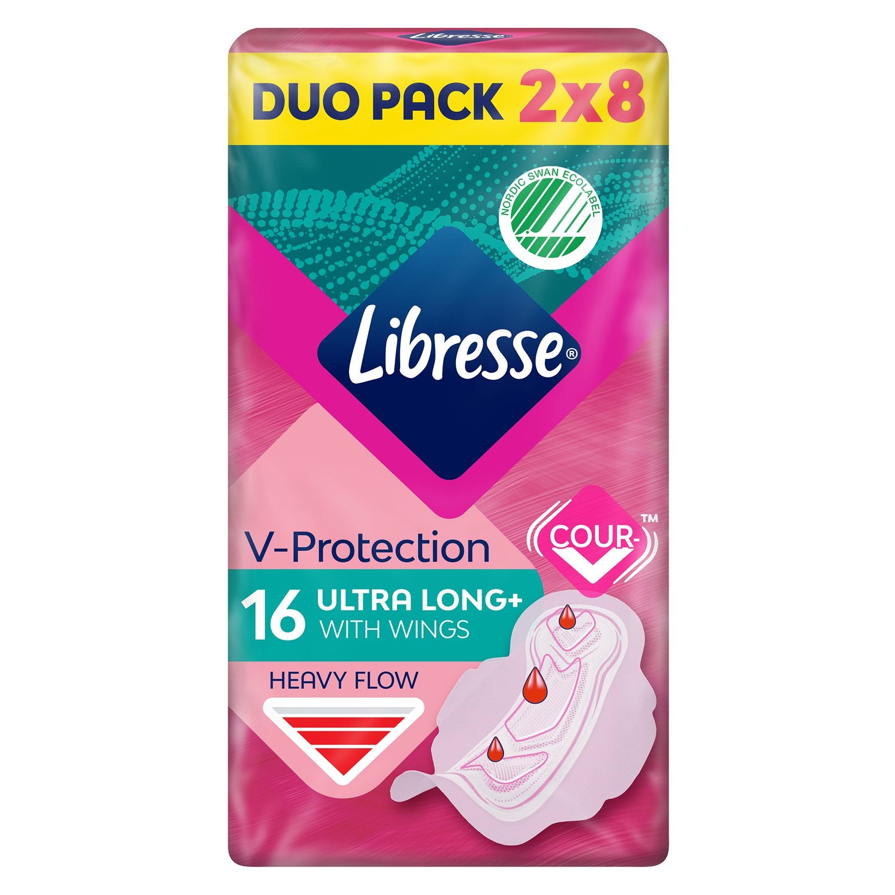 Libresse гігієнічні прокладки Ultra Long подовжені 16 шт