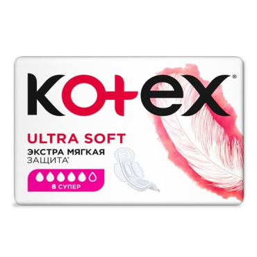 Kotex прокладки Extra Soft Super, 8шт фото 2
