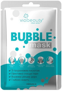 Маска для лица Via Beauty Bubble Mask с гиалуроновой кислотой 10 г