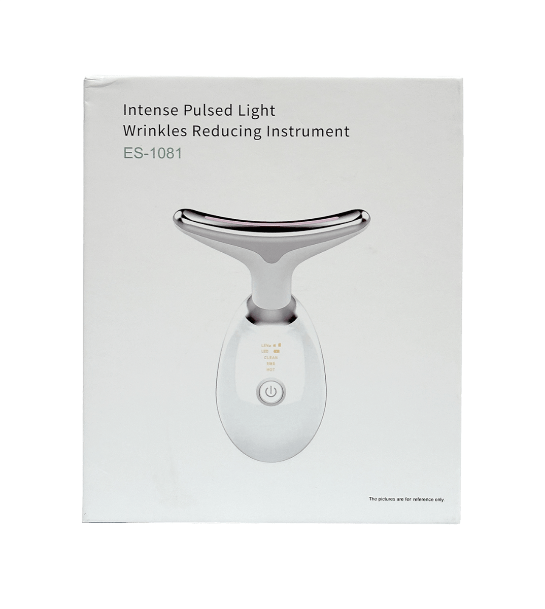 Массажер микротоковый лифтинг  для шеи и лица с интенсивным импульсным светом, 1 шт