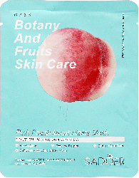 Маска для обличчя тканинна Персик Sadoer Botany and fruits skin care, 25 г