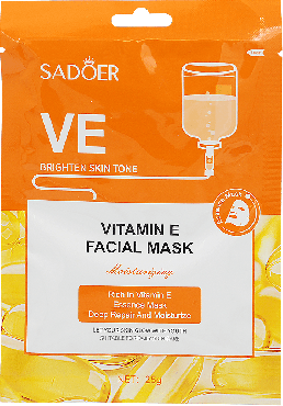 Маска тканевая для лица с витамином Sadoer VE Brighton skn tone, 25 г