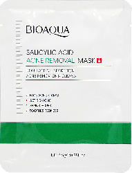 BIOAQUA маска тканевая для лицо с салициловой кислотой Acne Removal, 25г