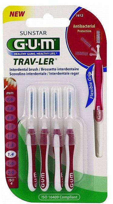 Зубна щітка GUM міжзубна TravLer 1.4 мм