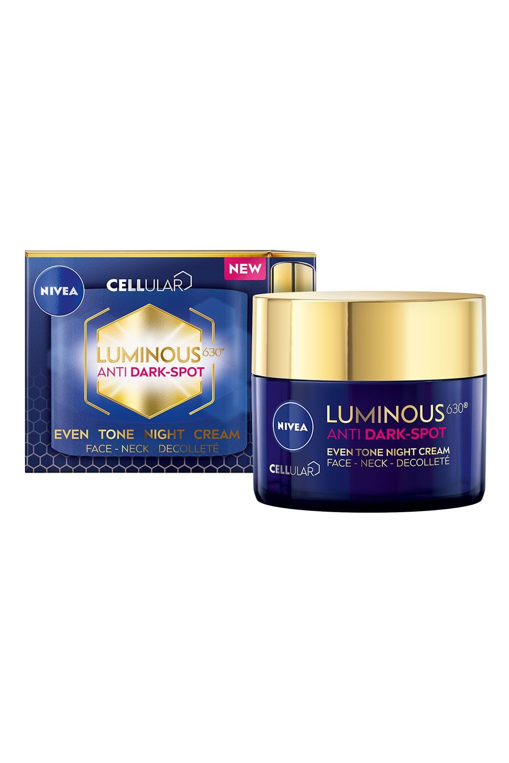 Нічний крем NIVEA LUMINOUS 630 Вирівнювання тону для обличчя, шиї та декольте, 50 мл