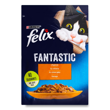 Кусочки в желе Felix Fantastic Цыпленок пауч. 85 г