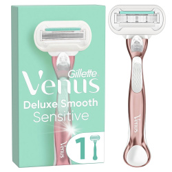 Станок для гоління жіночий Venus Extra Smooth Sensitive RoseGold з 1 змінним картриджем