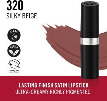 Помада для губ RIMMEL Lasting Finish Silky Beige 320, 4 г фото 2