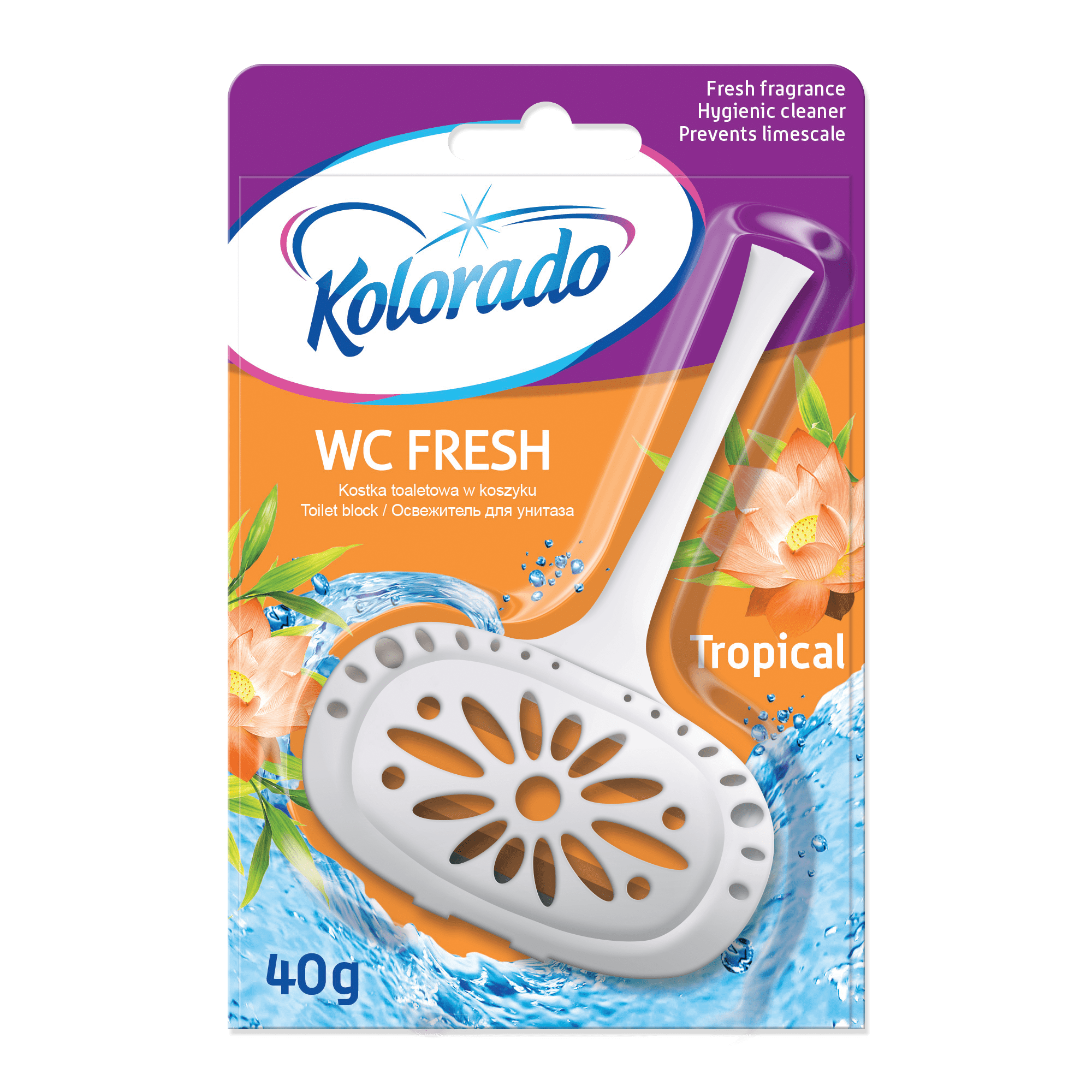 Блок для чищення унітазу Kolorado WC Fresh Тропіки, 40 г