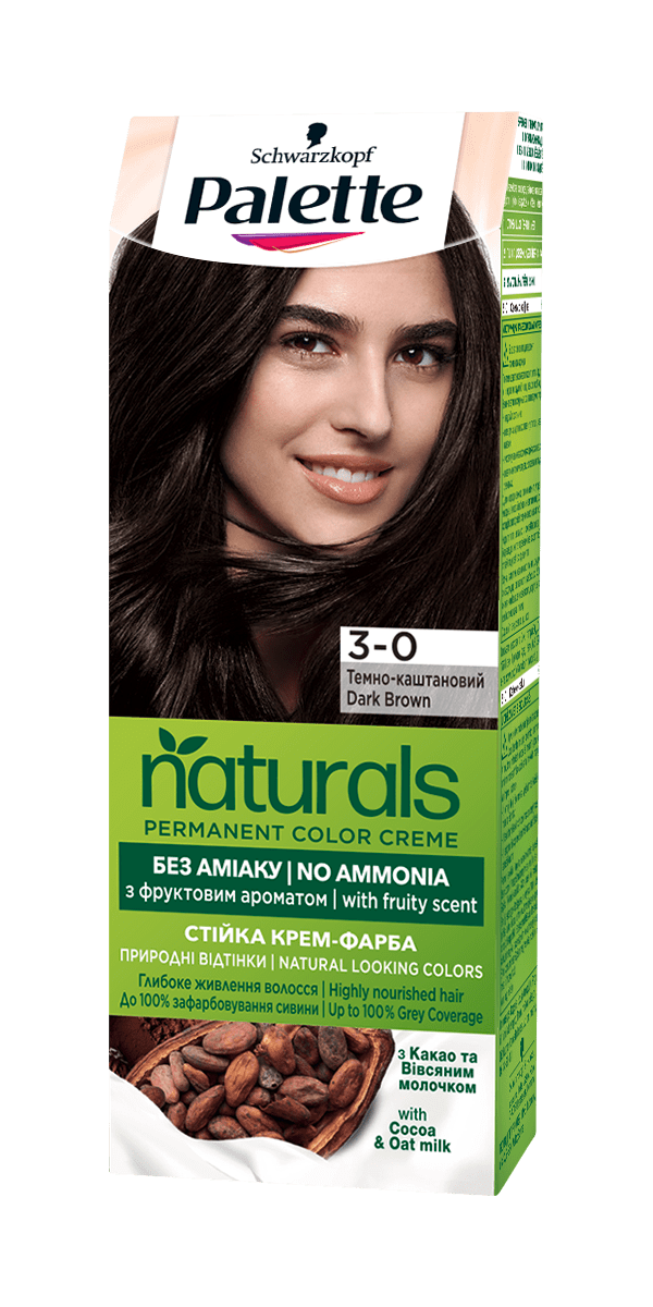Стійка крем-фарба для волосся Palette № 3-0 Темно-каштановий
