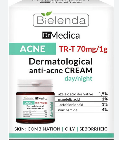 Крем для обличчя дерматологічний Dr Medica проти акне NA-N 70 мл, 50мл