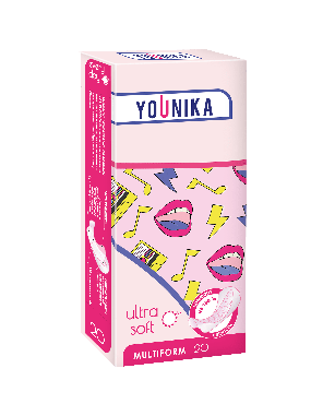 Прокладки щоденні YOUNIKA Ultra Soft Multiform, 20 шт