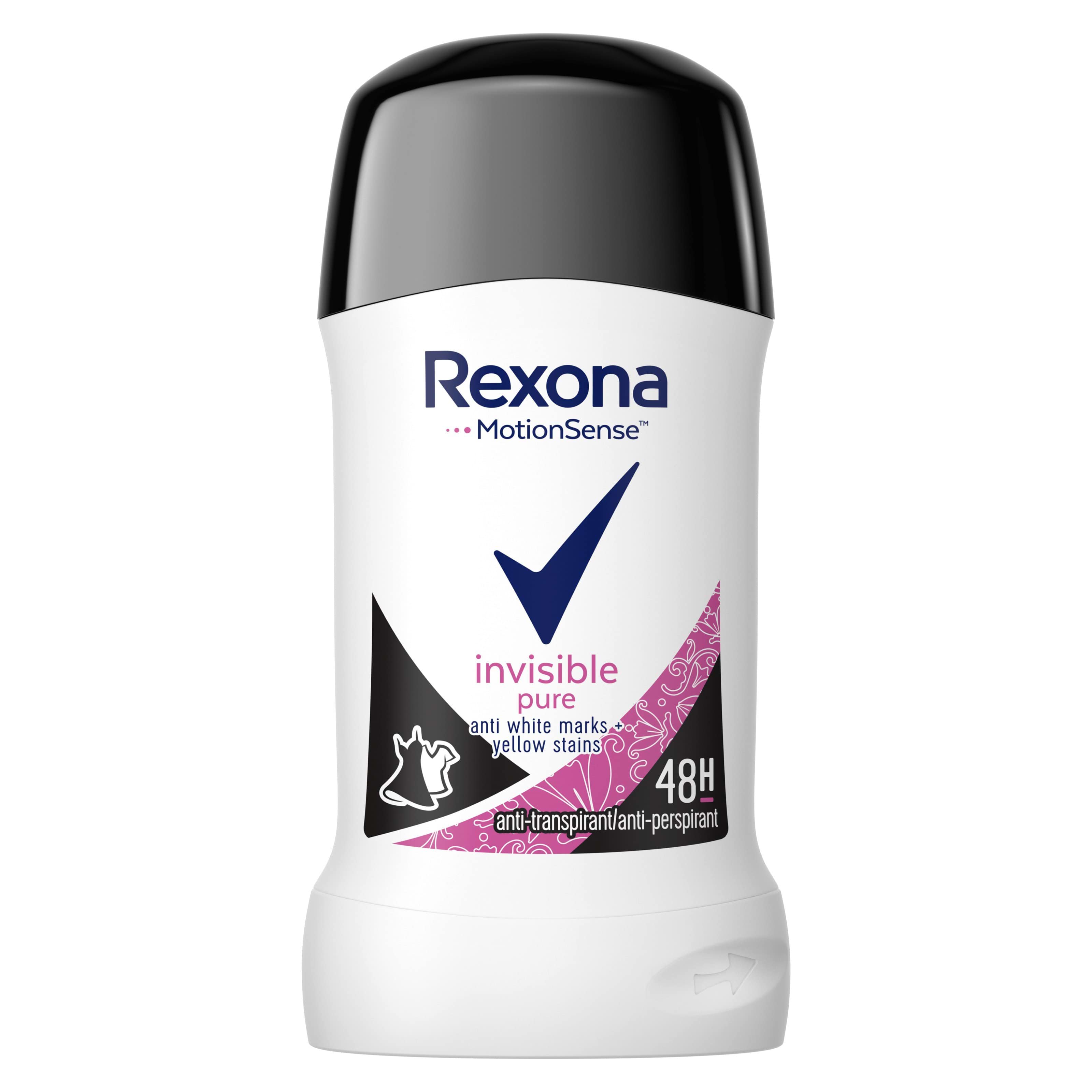 Дезодорант стік Rexona Invisible Pure, 40 г