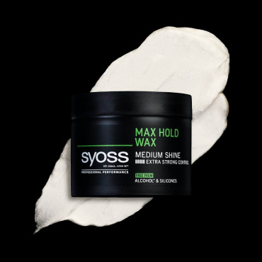 SYOSS Max Hold Віск для укладання гладкого, блискучого волосся Фіксація 5 150 мл фото 1