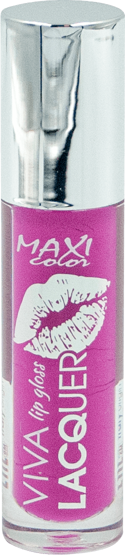 Помада для губ жидкая глянцевая Maxi Color Viva Lacquer Lip Gloss, 4.5 мл