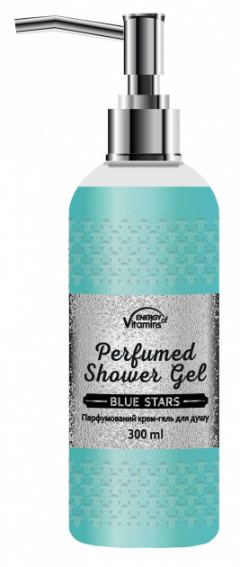 Гель для душу Energy Vitamins Парфумований Blue stars, 300 мл