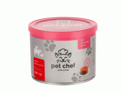 Паштет м'ясний Pet Chef асорті для дорослих котів, 185г