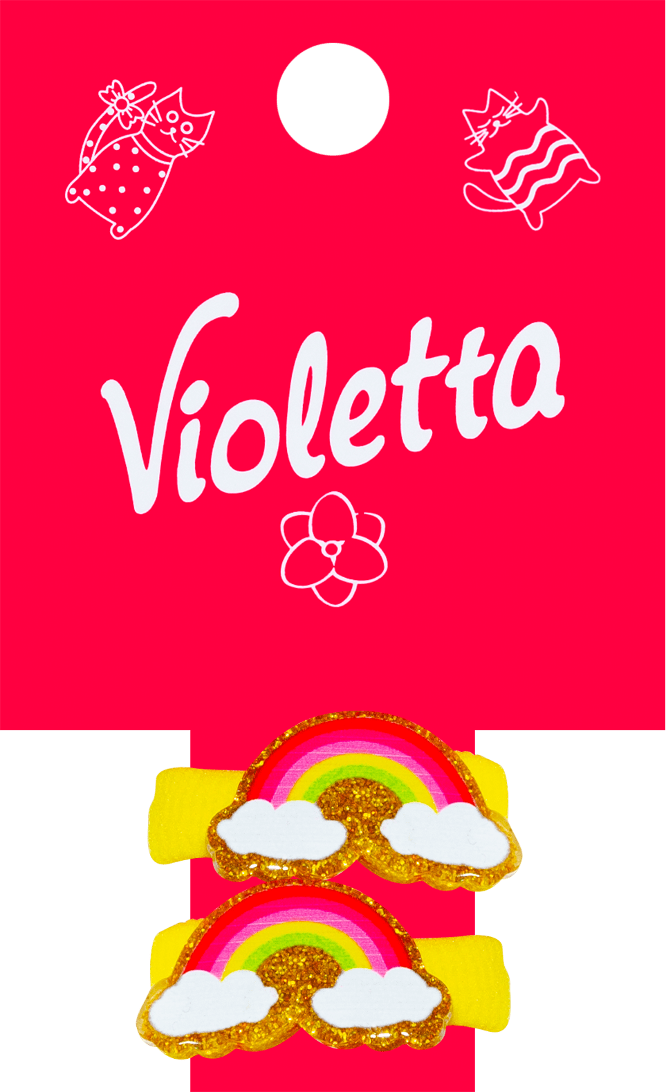 Violetta col. резинки д/волосся дит. з прикрасою арт. CH-SPR-21-308, 2шт