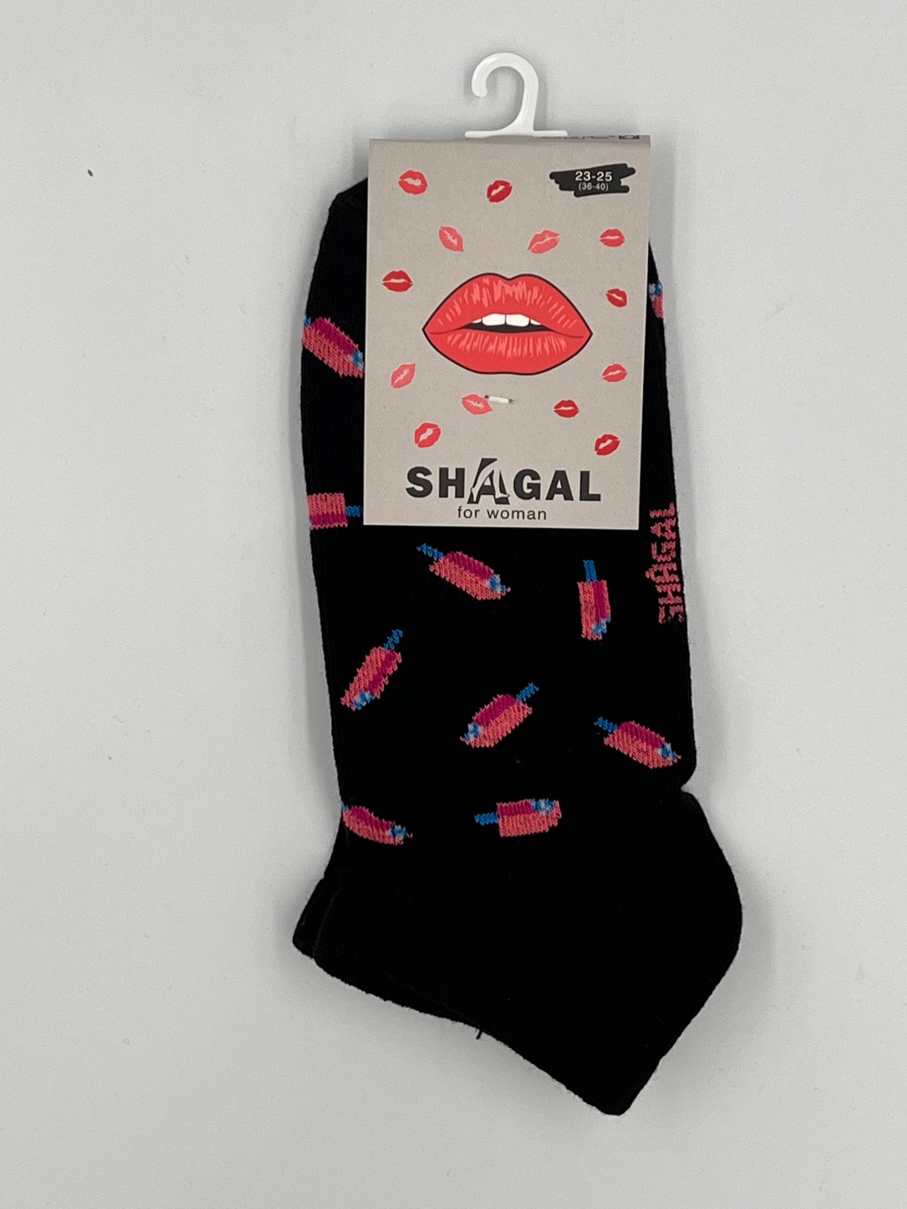 Shagal носки женщин. короткие из рис. "Авокадо" р 23-25, серый