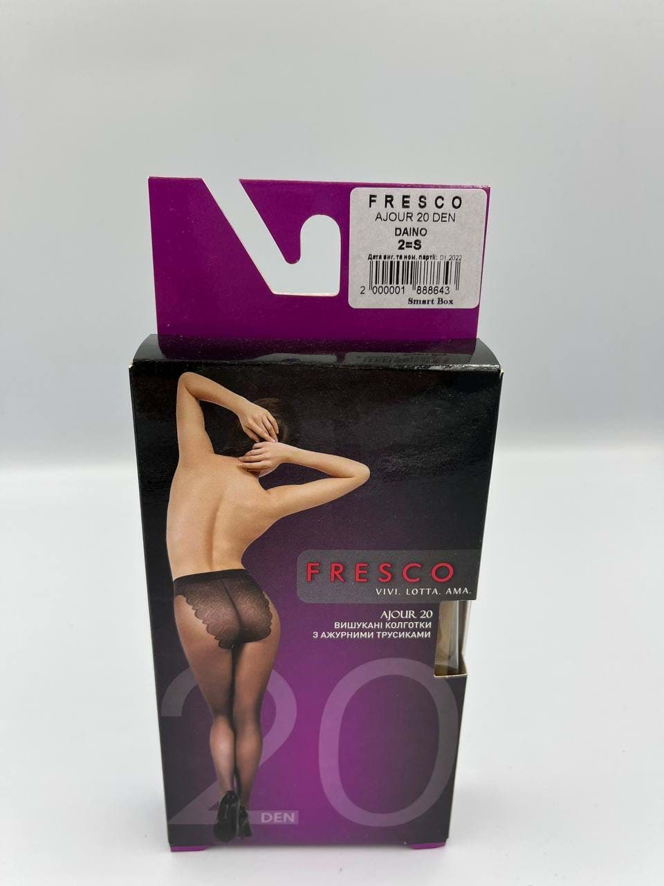 FRESCO колготи жіночі з ажурними трусиками Ajour 20den daino 2, mini