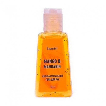 Гель для рук антибактеріальний Saaniti Mango Mandarin, 30 мл