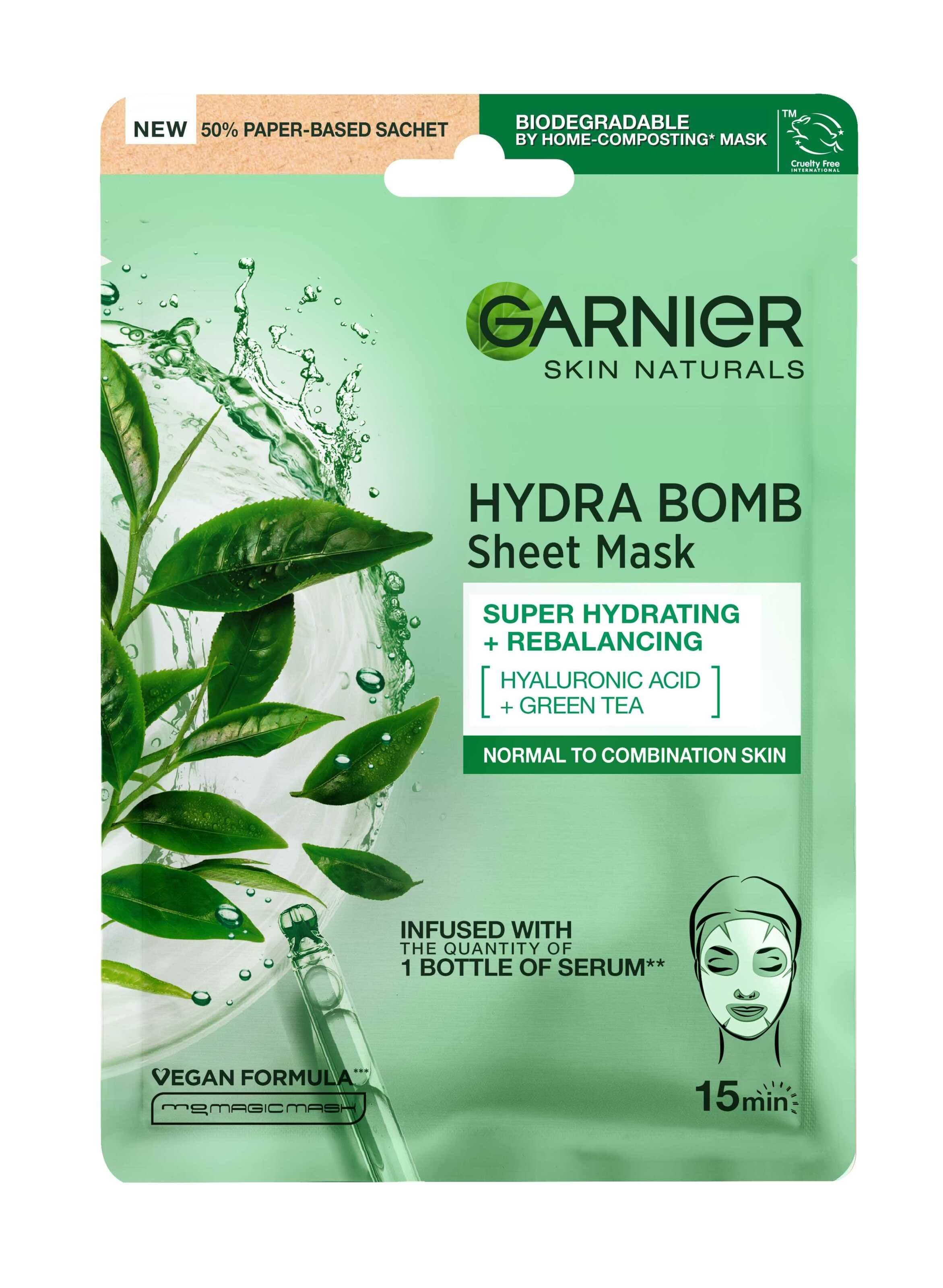 Тканевая маска Garnier Skin Naturals + уход для нормальной и комбинированной кожи, 32 г