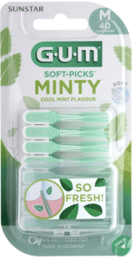 Набір міжзубних стандартних щіток GUM Soft Picks Comfort Flex Mint 40 шт. фото 1