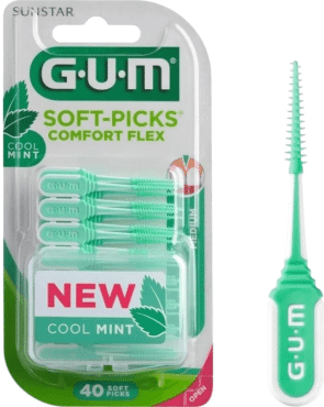 Набір міжзубних стандартних щіток GUM Soft Picks Comfort Flex Mint 40 шт.
