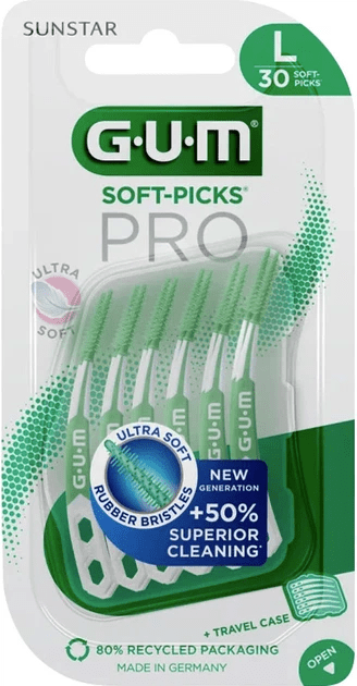 Набір міжзубних щіток в блістері GUM  SoftPicks Pro розмір L, 30 шт.