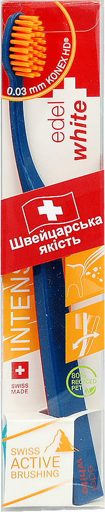 Edel white зубная щетка-флосс мягкая, 1шт