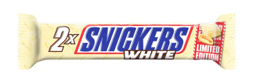 Snickers батончик в белом шоколаде, 80г