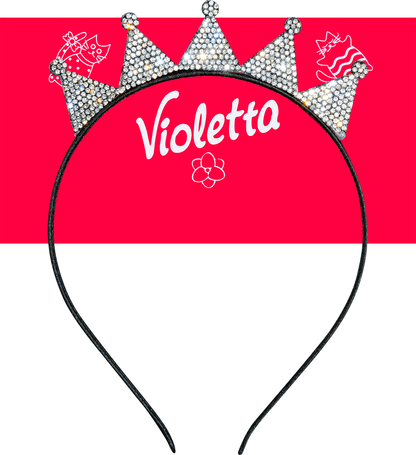 Violetta col. обідок д/волосся дит. з прикрасою арт. CH-SPR-21-354, 1шт