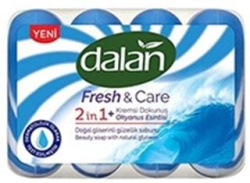 Dalan FRESH&CARE туалетное мыло 1+1 Океанский бриз, 4*90 г