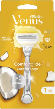 Станок для гоління жіночий Venus ComfortGlide Olay з кокосом з 1 змінним картриджем фото 1