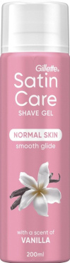 Гель для бритья Satin Care Vanilla Cashmere для сухой кожи, 200 мл. фото 1