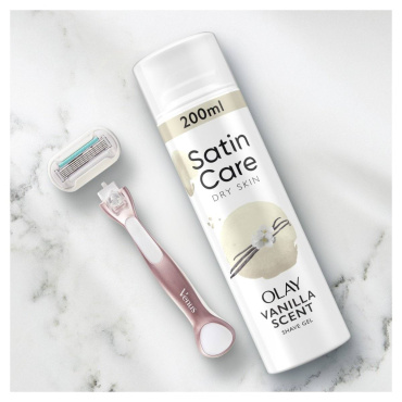 Гель для бритья Satin Care Vanilla Cashmere для сухой кожи, 200 мл. фото 6