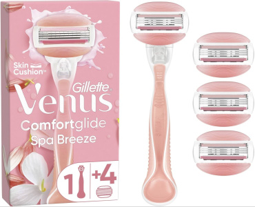 Станок для бритья женский Venus Comfortglide Spa Breeze с 4 сменными картриджами