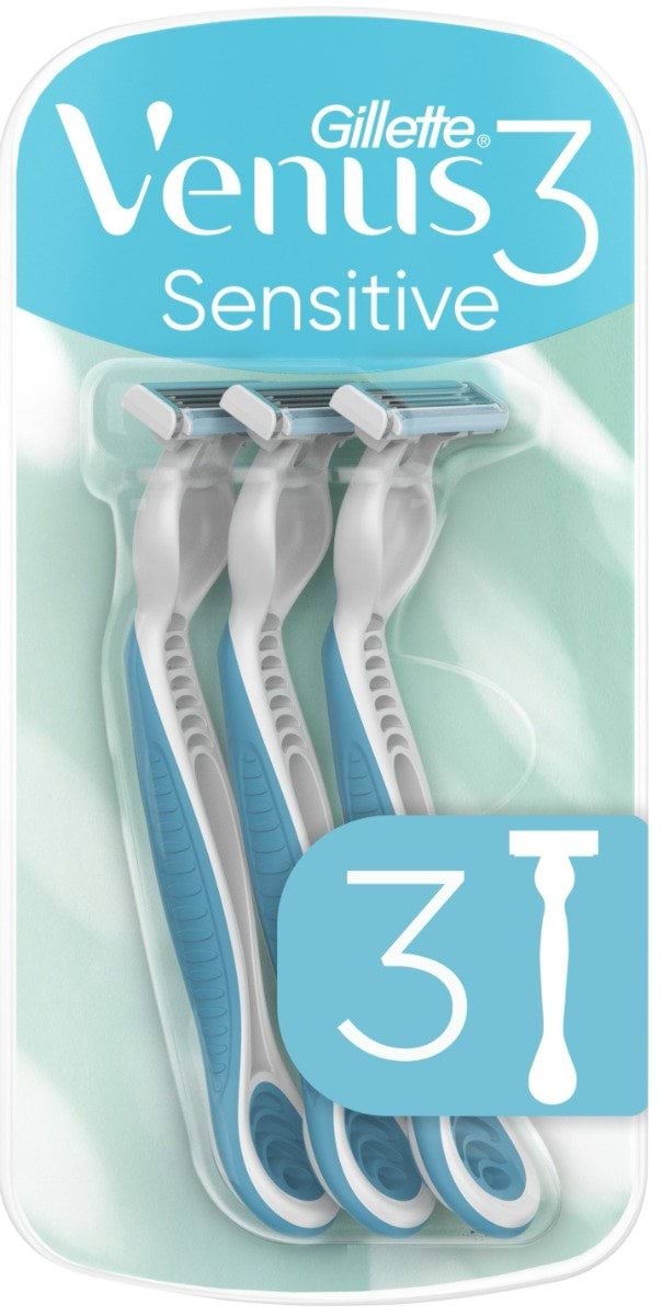 Одноразовые станки для бритья женские Venus 3 Sensitive, 3 шт