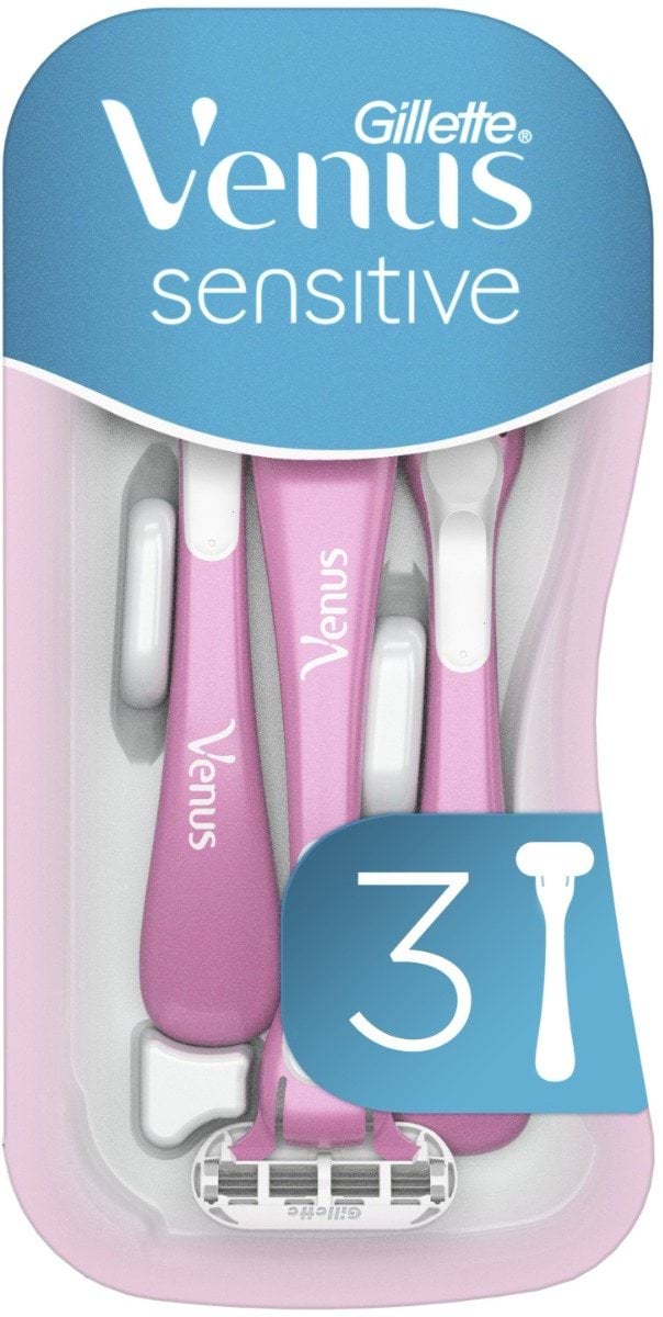 Одноразовые станки для бритья женские Venus Smooth Sensitive, 3 шт