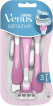 Одноразові станки для гоління жіночі Venus Smooth Sensitive, 3 шт фото 1