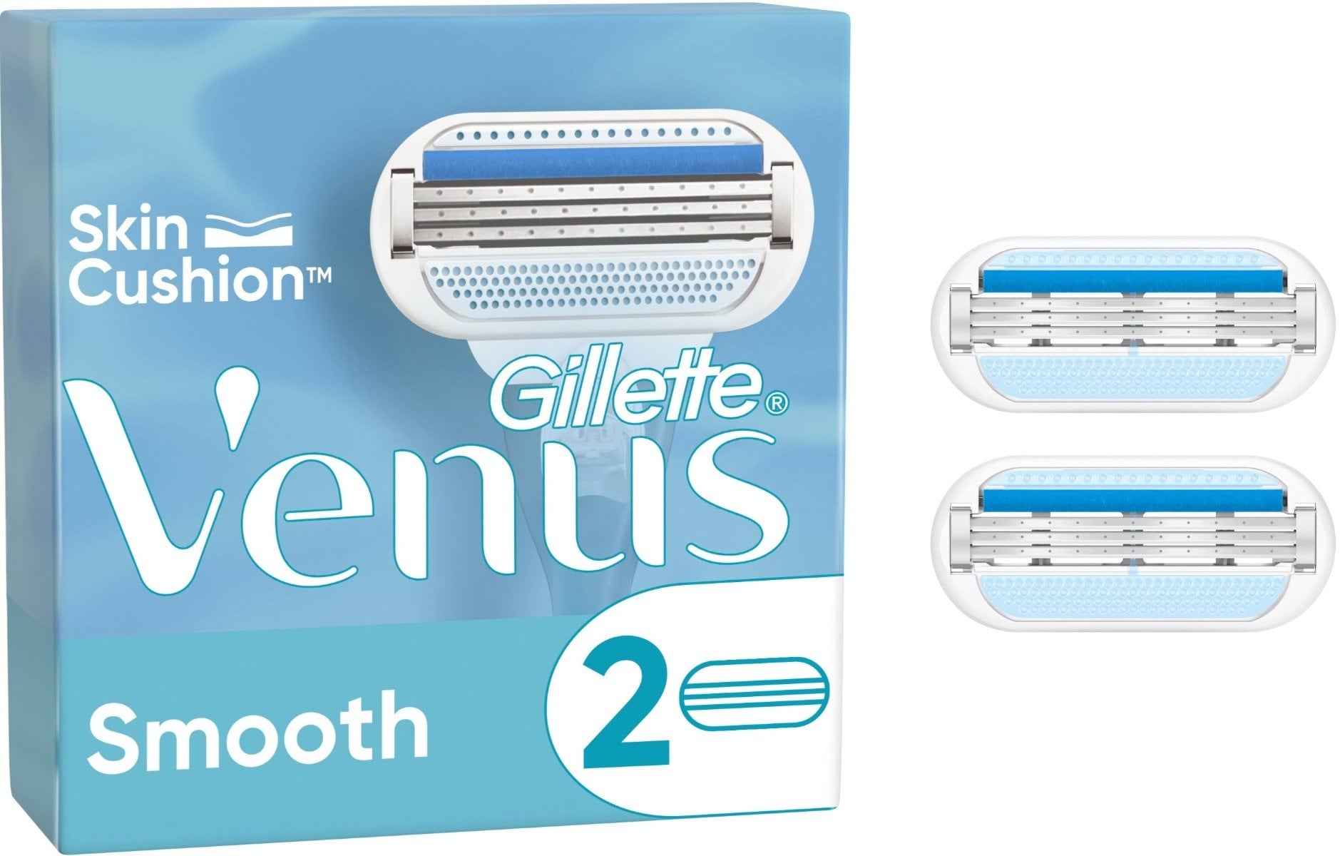 Змінні картриджі для гоління (леза) жіночі Gillette Venus Smooth, 2 шт