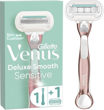 Станок для бритья женский Venus Extra Smooth Sensitive RoseGold с 1 сменным картриджем